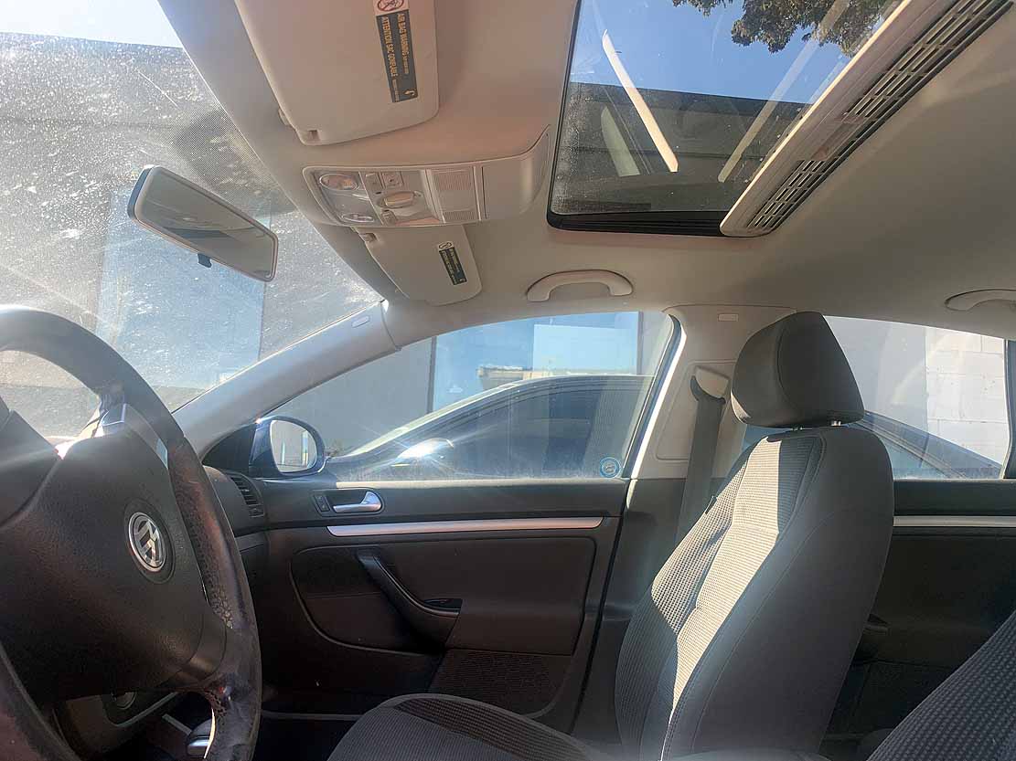 . VW Jetta S, 2008, 2.5L gas, AutoT, FWD, Sunroof, 4Door Sedan, blue, N#8234 - Image 9