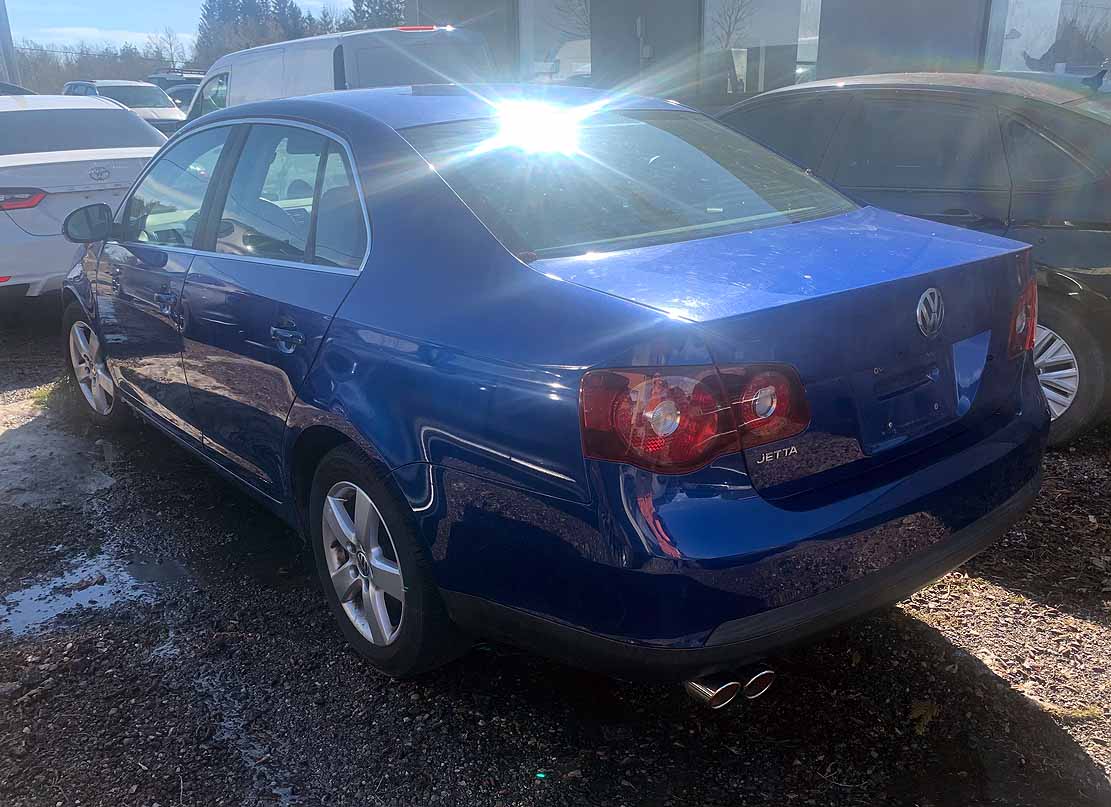 . VW Jetta S, 2008, 2.5L gas, AutoT, FWD, Sunroof, 4Door Sedan, blue, N#8234 - Image 5