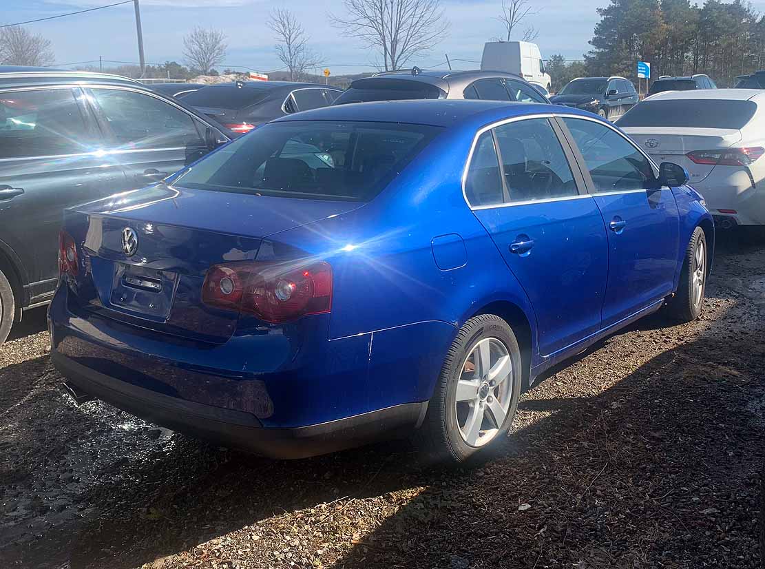 . VW Jetta S, 2008, 2.5L gas, AutoT, FWD, Sunroof, 4Door Sedan, blue, N#8234 - Image 4