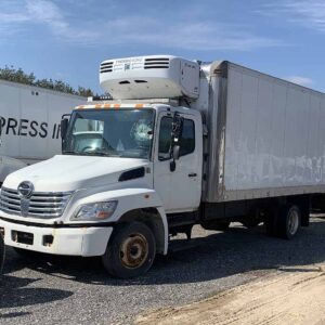 .  Hino 258, 2008, 7.6L, AutoT-HydrB, 18ft Reefer, 76in Door, TK MD-300, N#1044