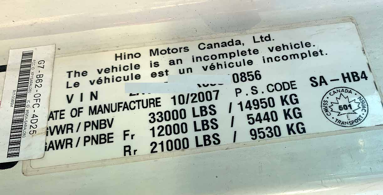 . Hino 338, 2008, 7.6L, AutoT-HydrB, Dump w/ Storage Unit, N#0856 - Image 17