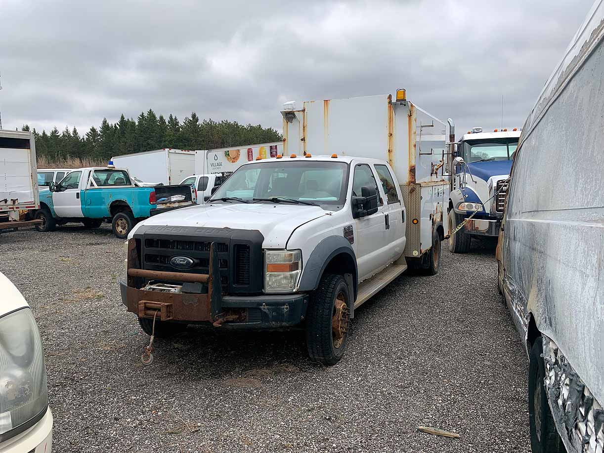 . Ford F450, 2008, 6.4L diesel, AT-HB, 4WD, CrewCab, Utility Box, N#7217 - Image 13