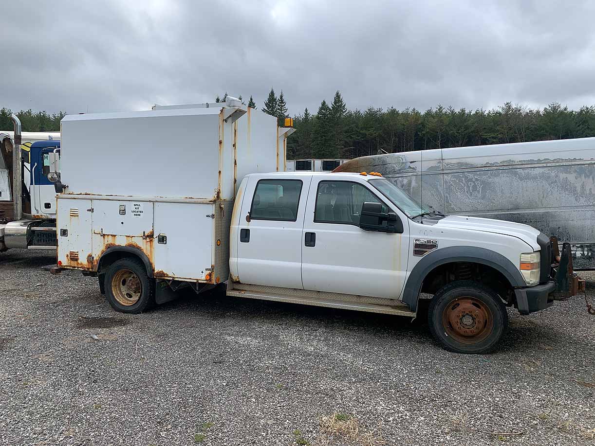 . Ford F450, 2008, 6.4L diesel, AT-HB, 4WD, CrewCab, Utility Box, N#7217