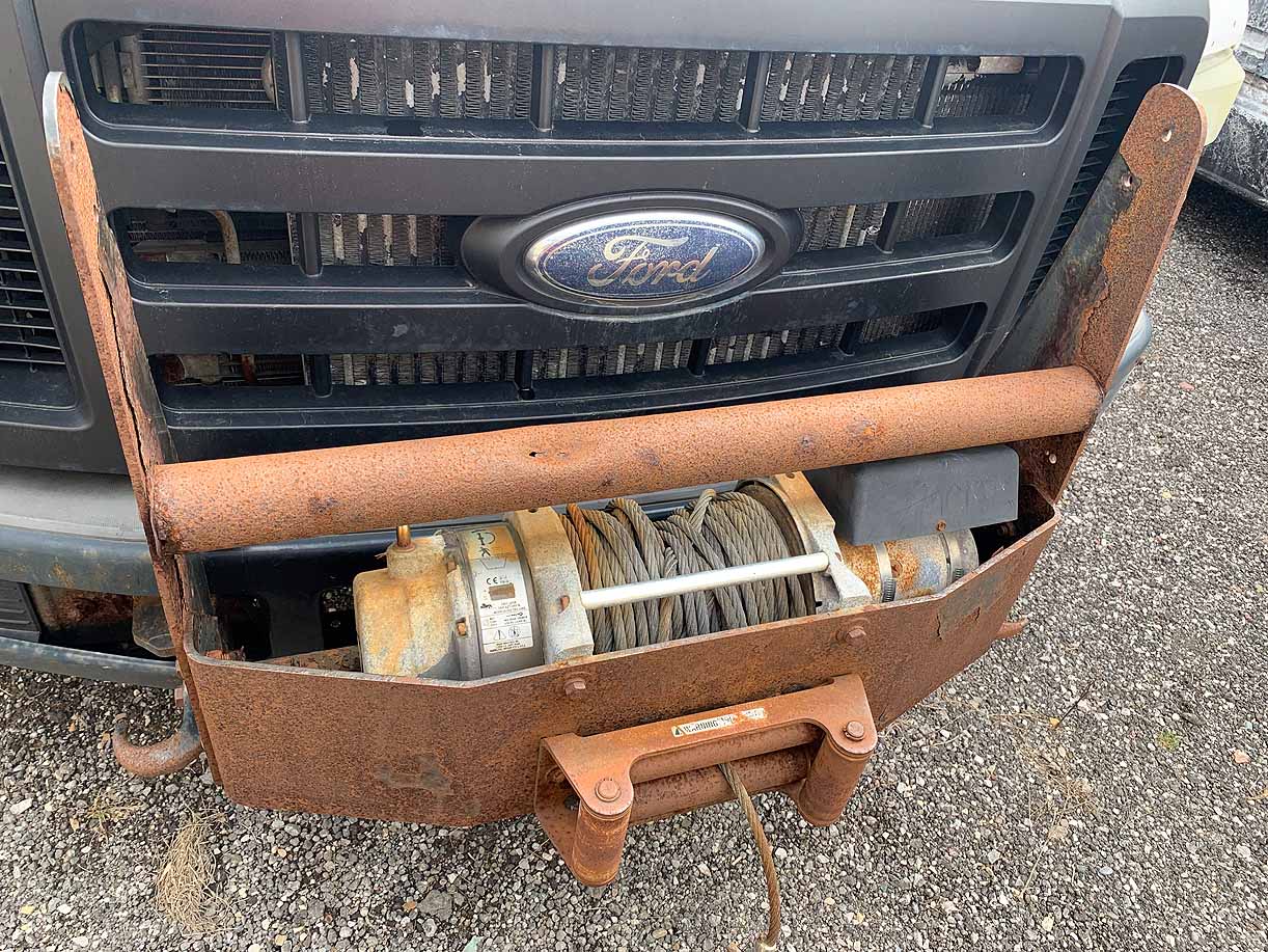 . Ford F450, 2008, 6.4L diesel, AT-HB, 4WD, CrewCab, Utility Box, N#7217 - Image 9