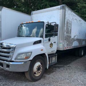 . Hino 268, 2016, 7.6L, AutoT-HydrB, 26ft Box, 90in Door, Tailgate, N12#4285
