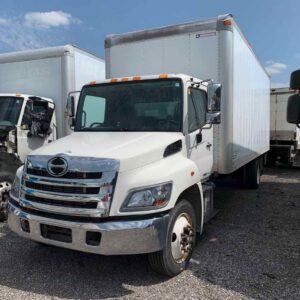 .  Hino 338, 2014, 7.6L, AT-HB, 24ft Box, 96in Door, TG, r, NE3c#3423