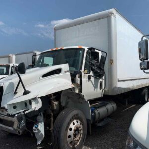 . International 4300, 2017, Cummins 6.7L, crashed, 26ft Box, 96in Door, NE3c#6379