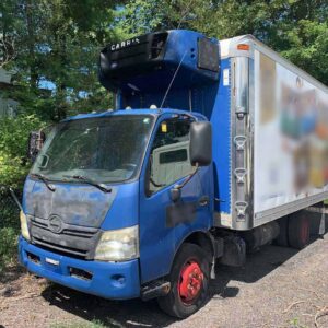 .  Hino 195, 2012, 5.1L, AutoT-HydrB, blue, 18ft Reefer, 76in D, 96w, Carrier Supra 550, NE1w#1169