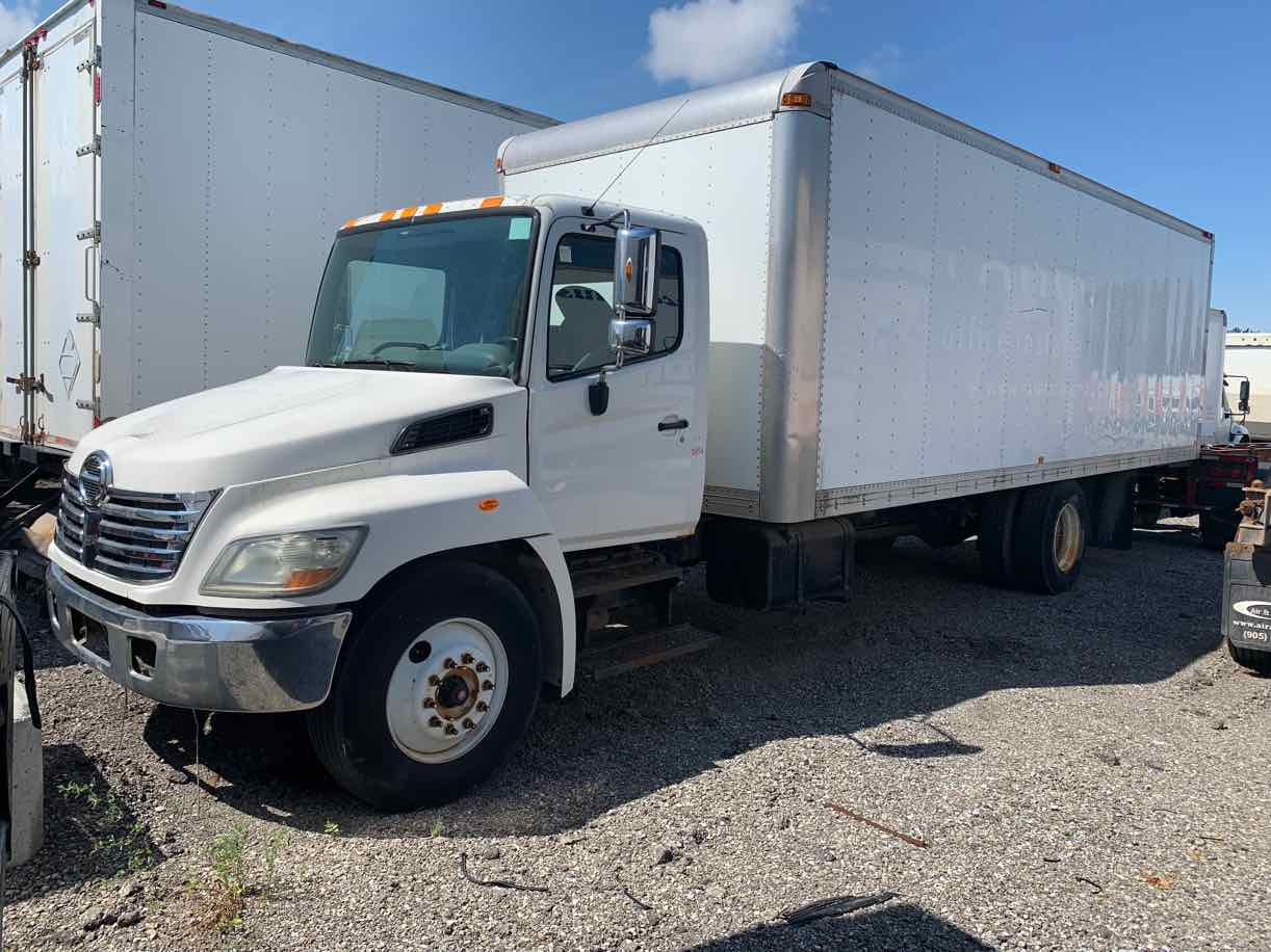 . Hino 338, 2008, 7.6L, AT-HB, 26ft Box, 85in Door, NE4c#0854