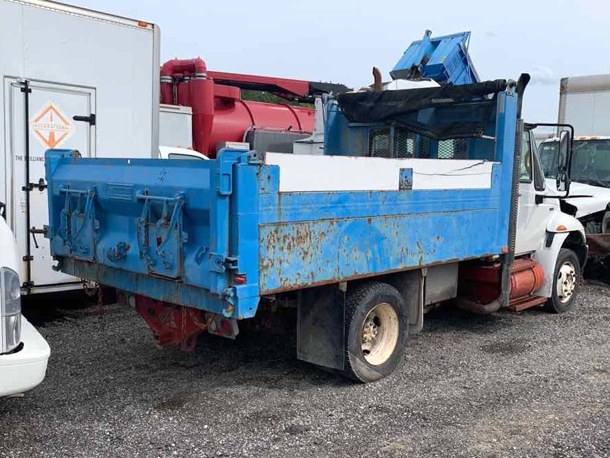 . International 4300, 2008, 6.4L, AutoT-HydrB, Dump blue, NE5w#0420 - Image 3