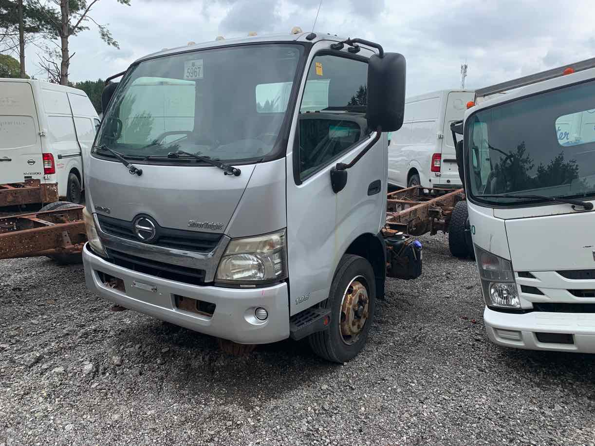 . Hino 195, 2012, 5L, AutoT-HydrB, Cab & Chassis, grey, NW10#1113