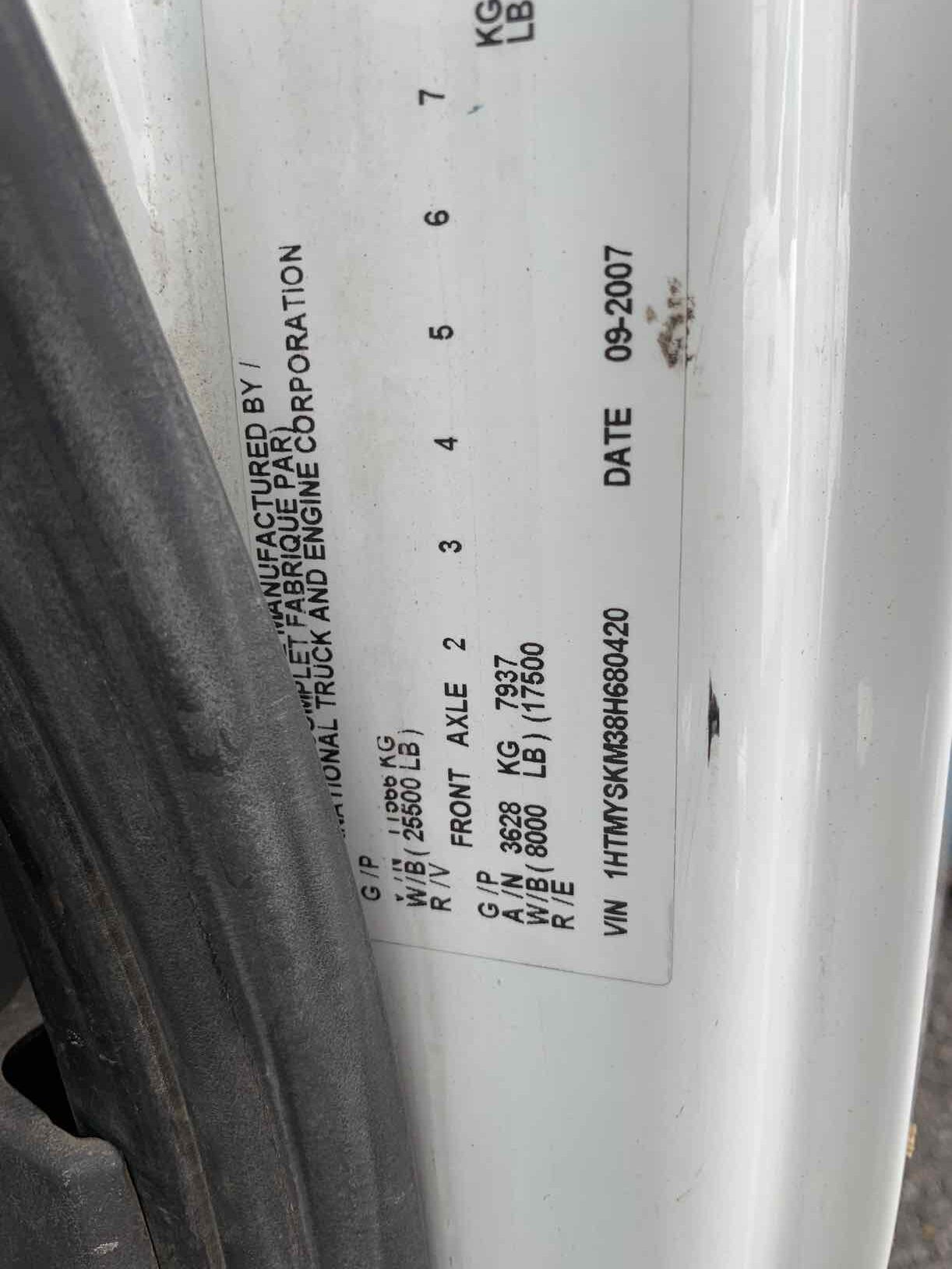 . International 4300, 2008, 6.4L, AutoT-HydrB, Dump blue, NE5w#0420 - Image 11