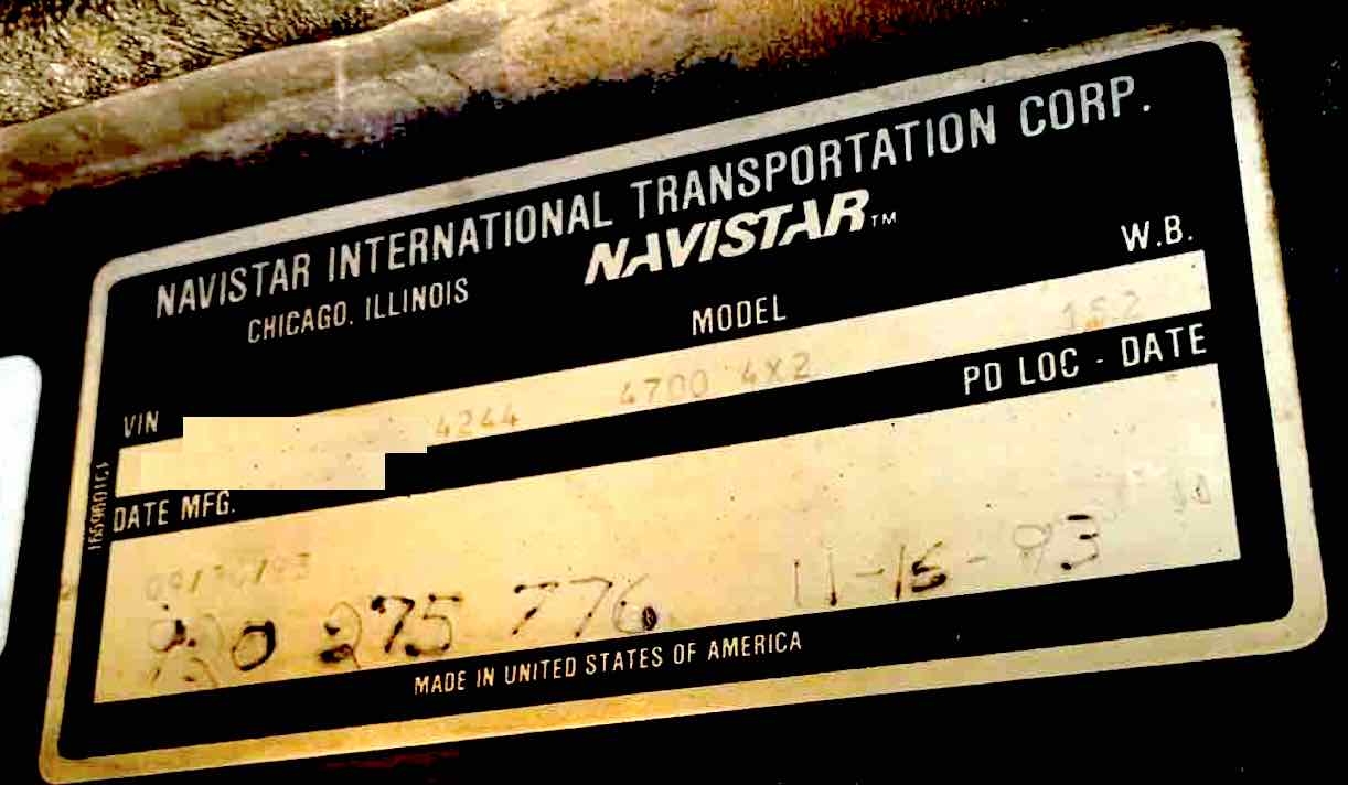 . International 4700, 1994, 14L, AutoT, Dump with High Sides, NE8c#4244 - Image 11