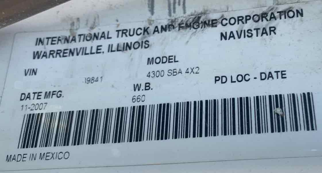. International 4300, 2008, 7.6L, AutoT-AirB, Dump, NE9c#9841 - Image 9