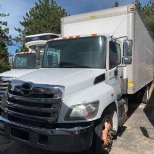 . Hino 268, 2019, 7.6L, AutoT-HydrB, 24ft Box, Rollup Door, NE9c#9008