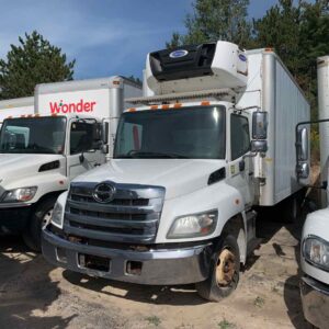 . Hino 258, 2018, 7.6L, AutoT-HydrB, 20ft Reefer, 84in D, Carrier 8803 hrs, TGate, NE9c#2162